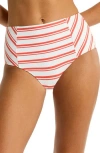 Sea Level Biarritz Panelled High Waist Bikini Bottoms In Multi