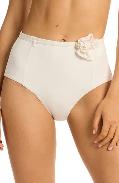 Sea Level Casa Del Mar Belted High Waist Bikini Bottoms In Neutral
