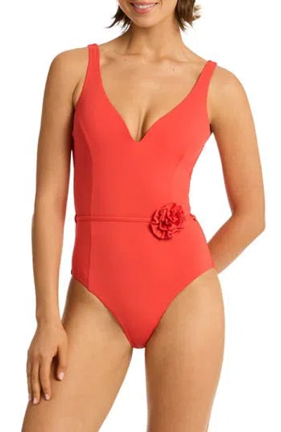 Sea Level Casa Del Mar One-piece Swimsuit In Flame