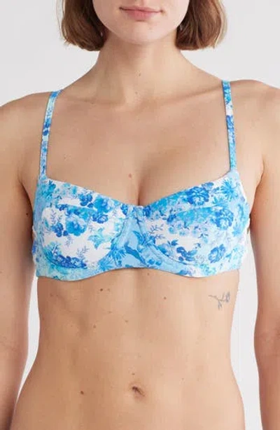 Sea Level Daiseyfield Balconette Bikini Top In Blue