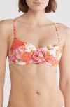 Sea Level Daiseyfield Balconette Bikini Top In Coral