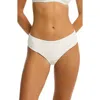 Sea Level De Soleil Mid Bikini Bottoms In White