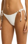 Sea Level De Soleil Side Tie Bikini Bottoms In White