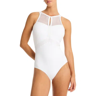 Sea Level Drift Paneled One-piece Swimsuit In White