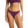Sea Level Essentials Edit Mid Bikini Bottoms In Purple