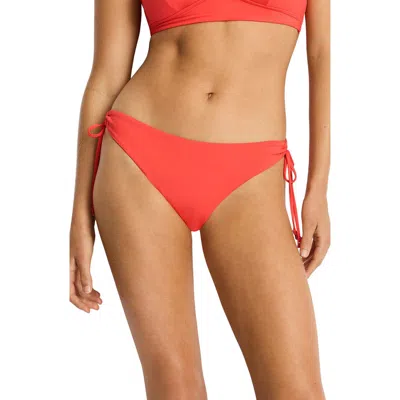 Sea Level Essentials Edit Tie Side Bikini Bottoms In Orange