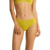 Sea Level Interlace Mid Bikini Bottoms In Chartreuse