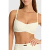 Sea Level Nautique Underwire Balconette Bikini Top In White