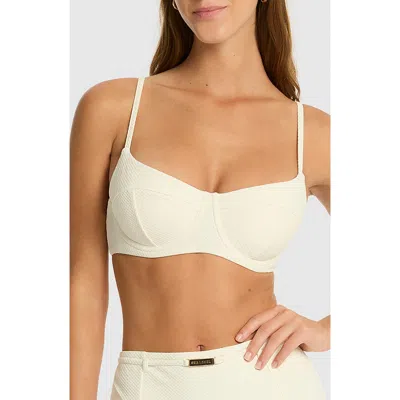 Sea Level Nautique Underwire Balconette Bikini Top In White