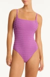 Sea Level Palisades Square Neck One-piece Swimsuit