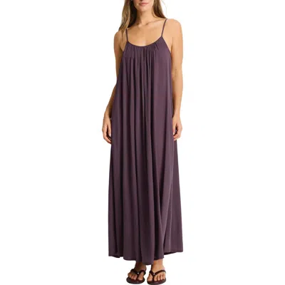 Sea Level Resort Essentials Cover-up Maxi Dress In Purple