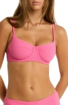 Sea Level Spinnaker Underwire Balconette Bikini Top In Candy