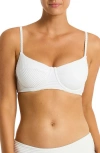Sea Level Spinnaker Underwire Balconette Bikini Top In White
