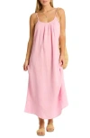Sea Level Sunset Cotton Cover-up Sundress