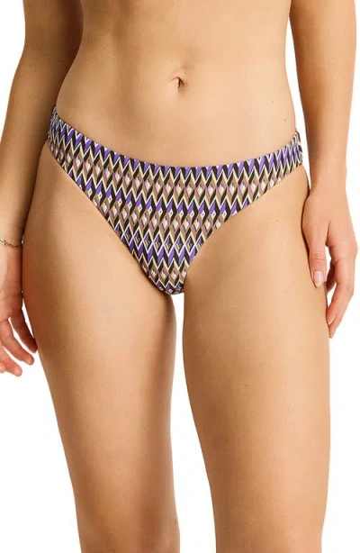 Sea Level Tessera Bikini Bottoms In Cocoa