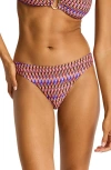 Sea Level Tessera Bikini Bottoms In Pink