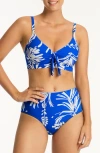 Sea Level Tradewind Tie Front Dd- & E-cup Bikini Top