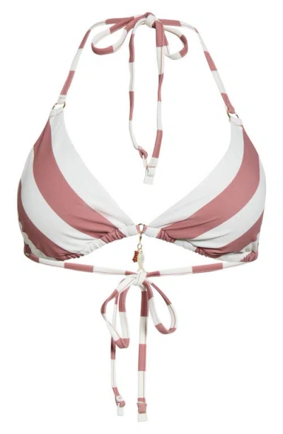 Sea Level Triangle Bikini Top In Pink
