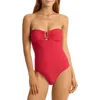 Sea Level U-bar One-piece Swimsuit In Red