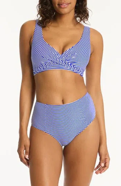 Sea Level Varsity Cross Front Bikini Top