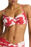 Sea Level Veridian Underwire Balconette Bikini Top In Red