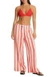 Sea Level West Coast Surf Cotton Cover-up Pants In Neutral