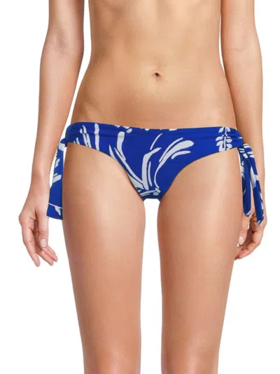 Sea Level Women's Tradewind Print Bikini Bottom In Cobalt