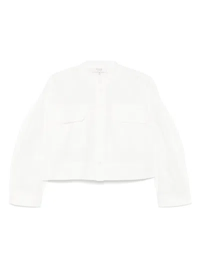 Sea Liam Pieced Oversized Shirt White