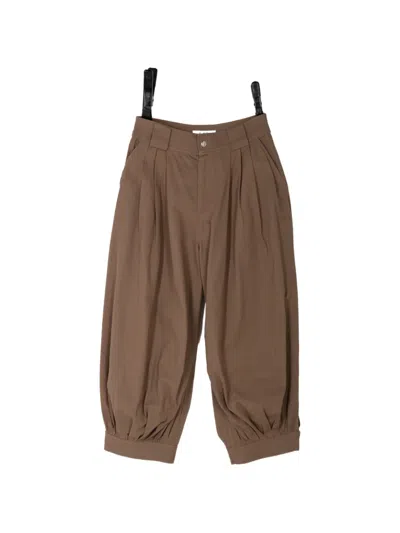 Sea Lois Pleated Twill Trousers In Multi