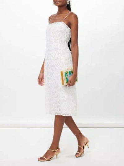 Sea Lovina Floral-lace Cotton Dress In Cream