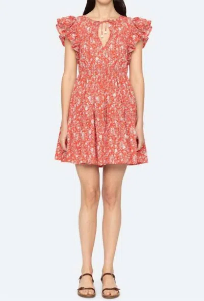 Sea Lucille Tunic Dress In Red In Multi