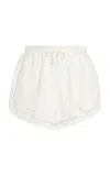Sea Lula Embroidered Linen-blend Shorts