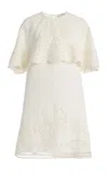 Sea Lulu Embroidered Linen-blend Mini Dress