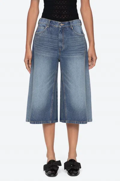 Sea Lyssa Denim Culottes In Blue