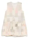 Sea Maisie Quilt Bubble Dress Multi In Neutrals