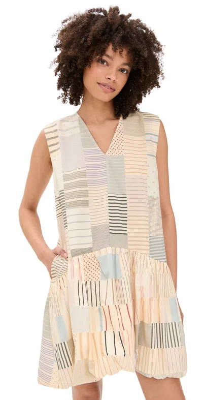 Sea Maisie Quilt Bubble Dress Multi In Neutrals