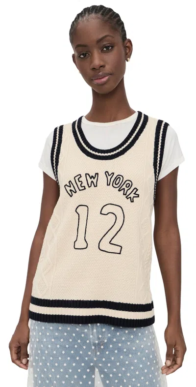 Sea Maren Knit Tank Cream In Multi