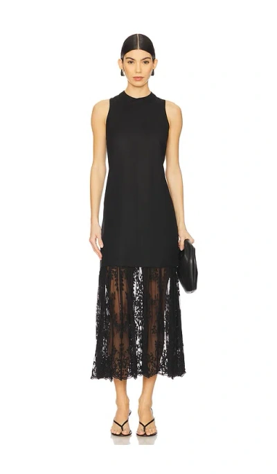 SEA MARJA EMBROIDERY MESH TANK DRESS