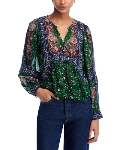 SEA MELBA PRINTED LONG SLEEVE TOP