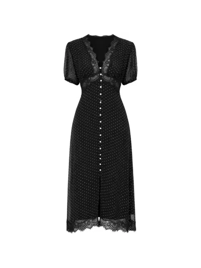 Sea Short-sleeved Dress In Black