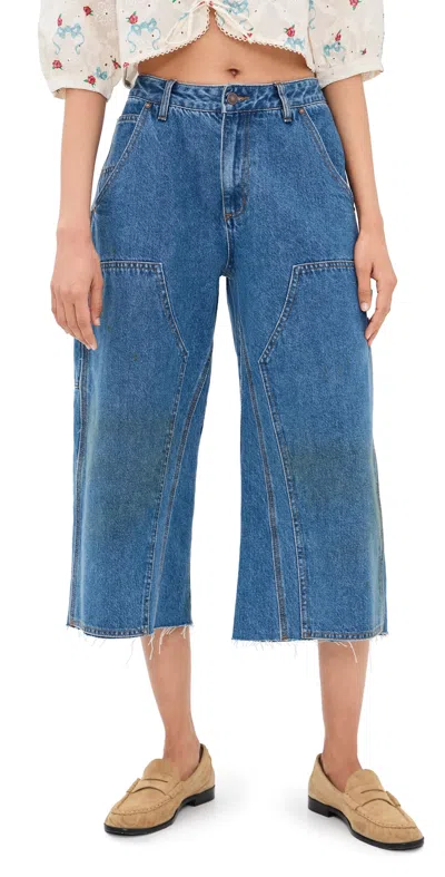 Sea Milene Denim Carpenter Culottes Blue