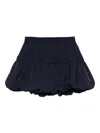 Sea Mirian Bubble-hem Ruffled Mini Skirt In Black