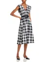 Sea Neci Gingham Belted Tank Dress In Black