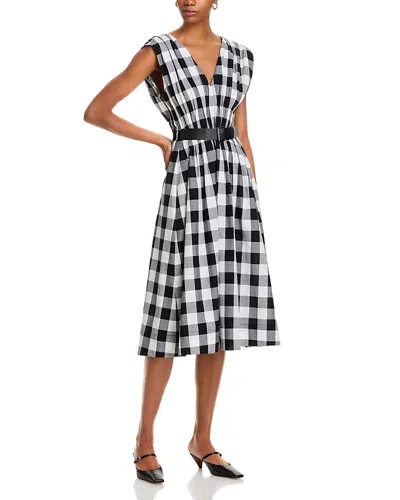 Sea Neci Gingham Belted Tank Dress In Black