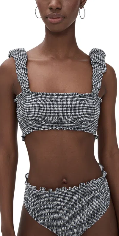 Sea Neci Gingham Bikini Top Multi