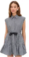 Sea Neci Gingham T-shirt Bubble Mini Dress Multi