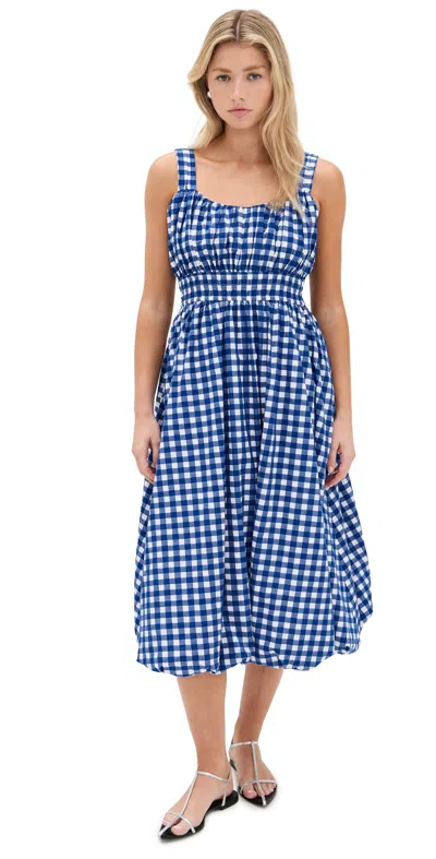 Sea Neci Gingham Tank Dress Navy