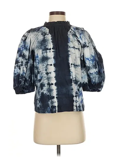 Pre-owned Sea New York 3/4 Sleeve Blouse In Blue