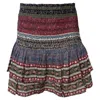 Sea New York Brooke Smocked Mini Skirt In Multicolor Cotton In Multi