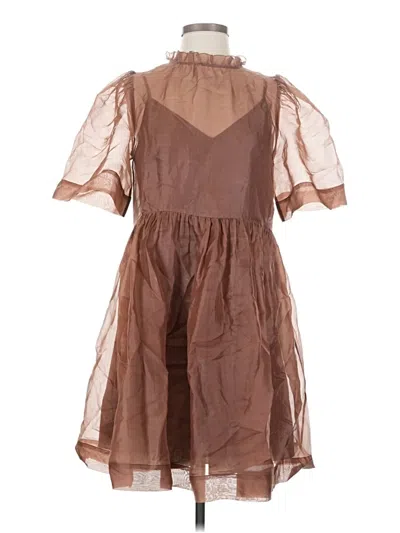 Pre-owned Sea New York Casual Dress In Brown